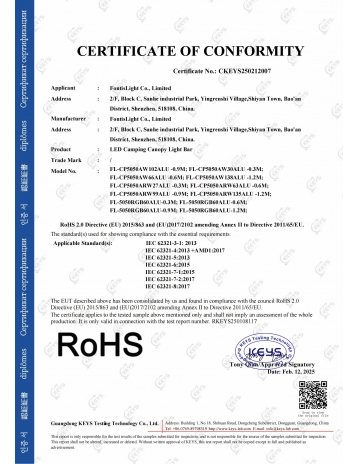 RoHS-Camping Light-2025