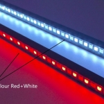 Dual Colour IP67 Waterproof Red+White Led Camping Light Bar/Rigid Strip Light
