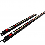 Dual Colour Red+White LED Camping Light Bar 60cm
