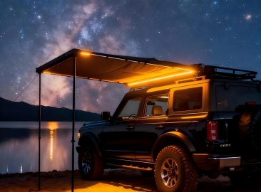 Dual-color LED Camping Light Bar 30cm