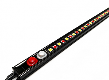 Dual Colour Red+White LED Camping Light Bar 60cm